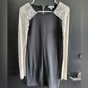 Black and White Lace Dress